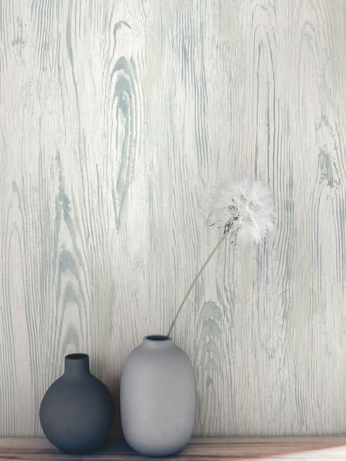Rusticano White & Blue Wallpaper