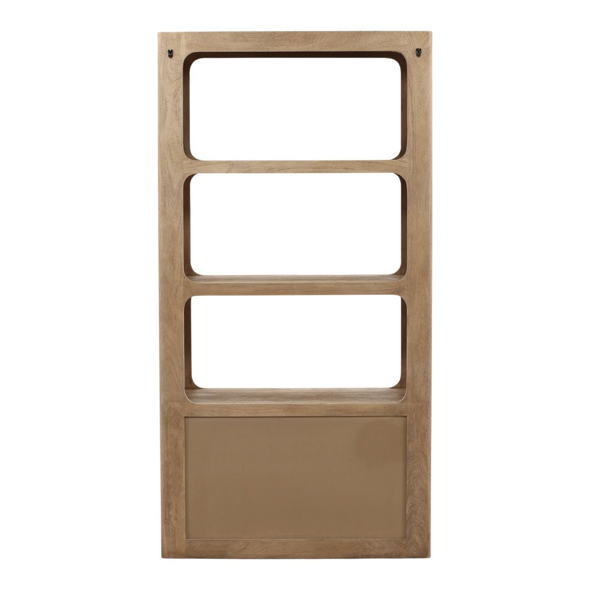 Leandra Bookcase Weathered Natural, Shelving & Bookcase by Dovetail, 43" width x 83" height x 19" depth View 4