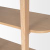 Taylin Light Brown Solid Wood Open Bookshelf thumbnail 9