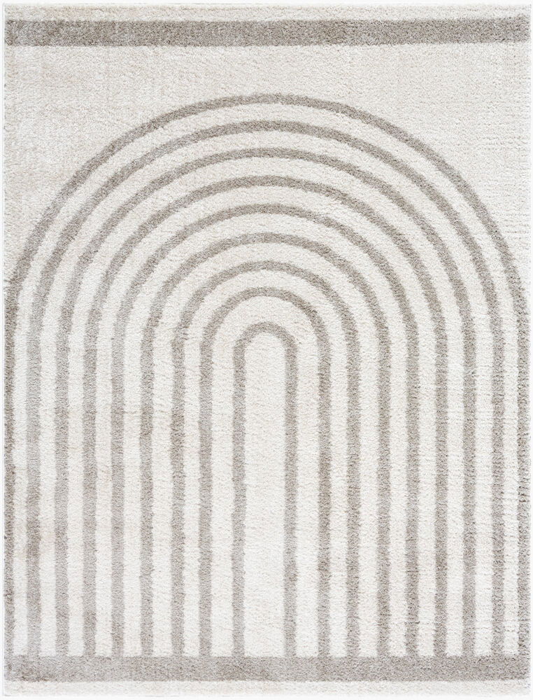 Fossay Shag Machine Woven Rug, by Surya, 6'11.86" length x 5'2.99" width