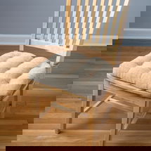 Online Designer Combined Living/Dining Brisbane Natural Dining Chair Pad - Latex Foam Fill - Reversible