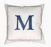 Initials Accent Pillow, Decorative Pillow by Surya, 20" length x 20" width thumbnail