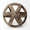 Tibik 8L x 8W Natural Wooden Orb, Decorative Object by Mercana, 8" length x 8" width x 8" height thumbnail 3
