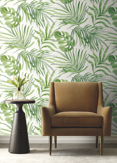 Paradise Palm Green Peel & Stick Wallpaper