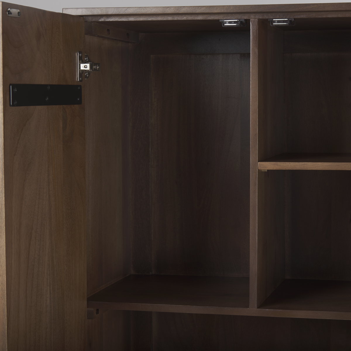 Astrid 36.0L x 17.0W x 70.0H Medium Brown Solid Wood Armoire, Cabinets & Sideboard by Mercana, 36" length x 16" width x 70" height View 11