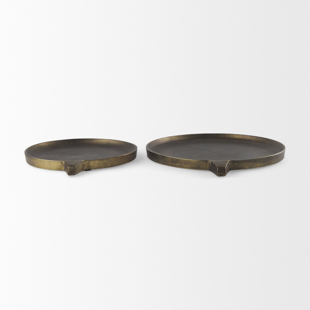 Marlowe Aluminium Tray - Small, Decorative Tray by Mercana, 14" length x 11.75" width x 1" height View 11