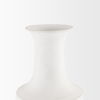 Toru Medium White with Grey Ombre Metal Vase, by Mercana, 7.87" length x 7.87" width x 19.88" height thumbnail 5