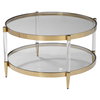Kellen Glass Coffee Table, Furniture by Uttermost, 32" width x 17.25" height x 32" depth thumbnail 4