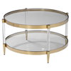Kellen Glass Coffee Table, by Uttermost, 32" width x 17.25" height x 32" depth thumbnail 4