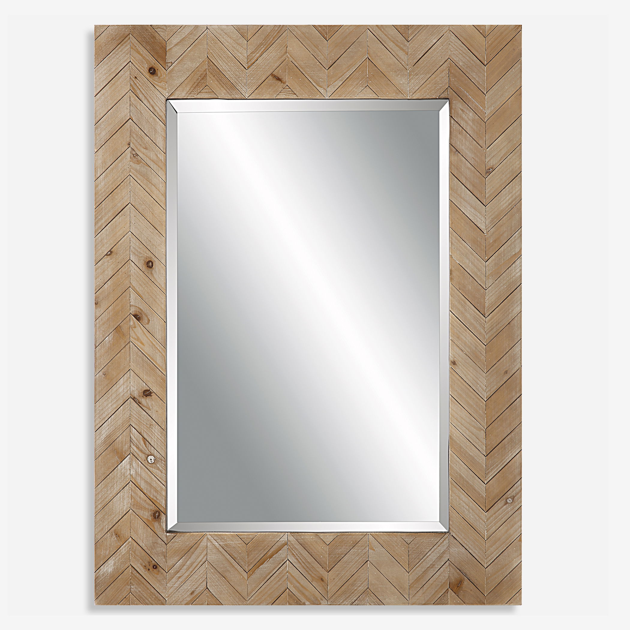 Demetria Wooden Mirror, Small large image 