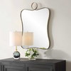 Talia Brass Vanity Mirror, by Uttermost, 2' width x 2'9" height x 1" depth thumbnail 4