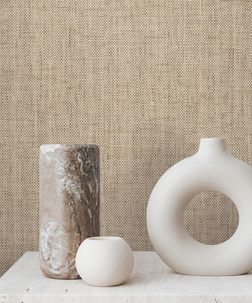 Kami Paperweave Mushroom Wallpaper