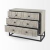 Genevieve I 39L x 16W Light Brown Fir Veneer 3 Drawer Accent Cabinet thumbnail 7