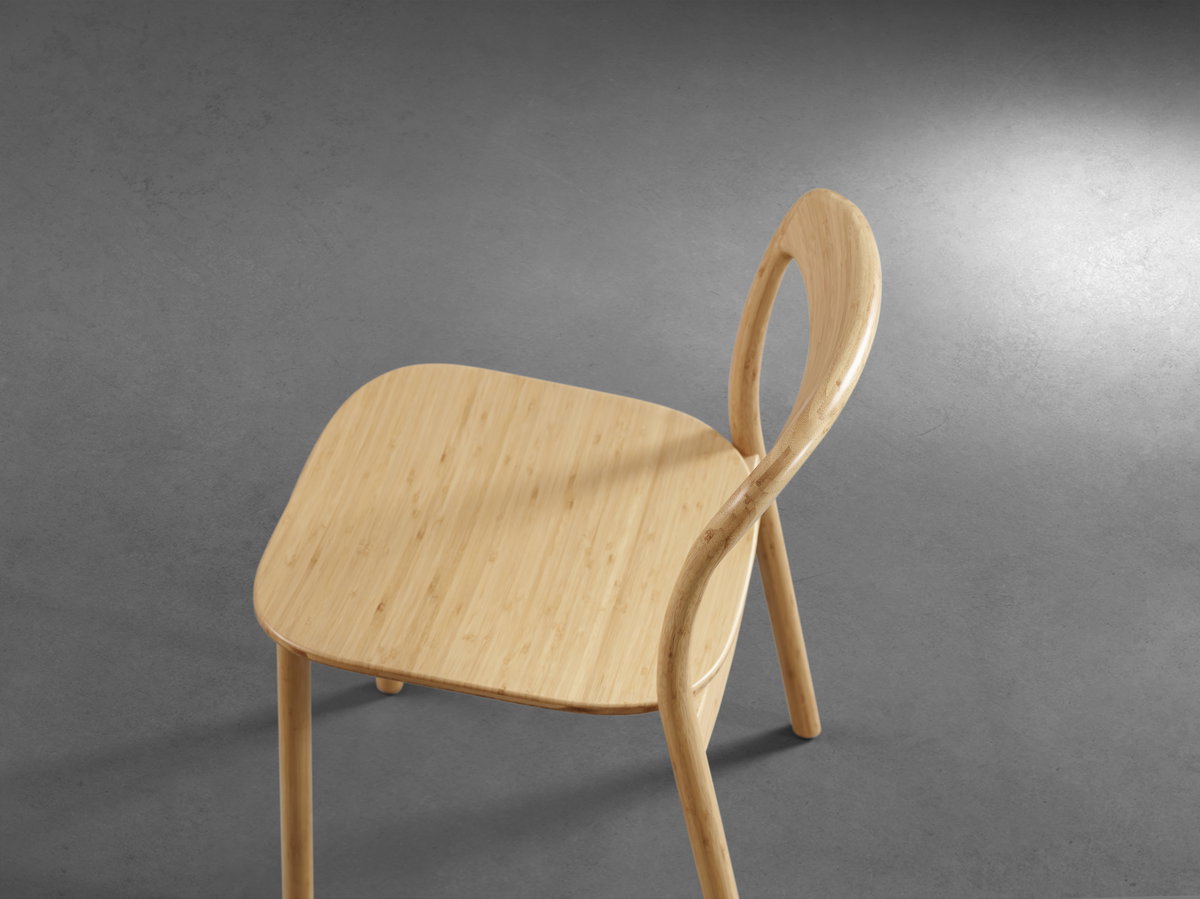 Hanna Dining Chair Bamboo Seat, Wheat (Set of 2), by Greenington, 18" length x 21.5" width x 30.75" height View 10