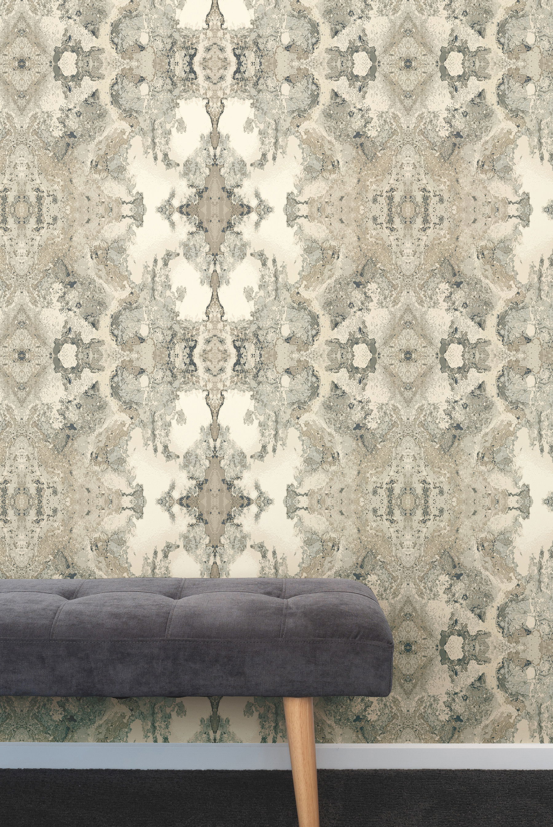 Inner Beauty Grey Wallpaper large image 