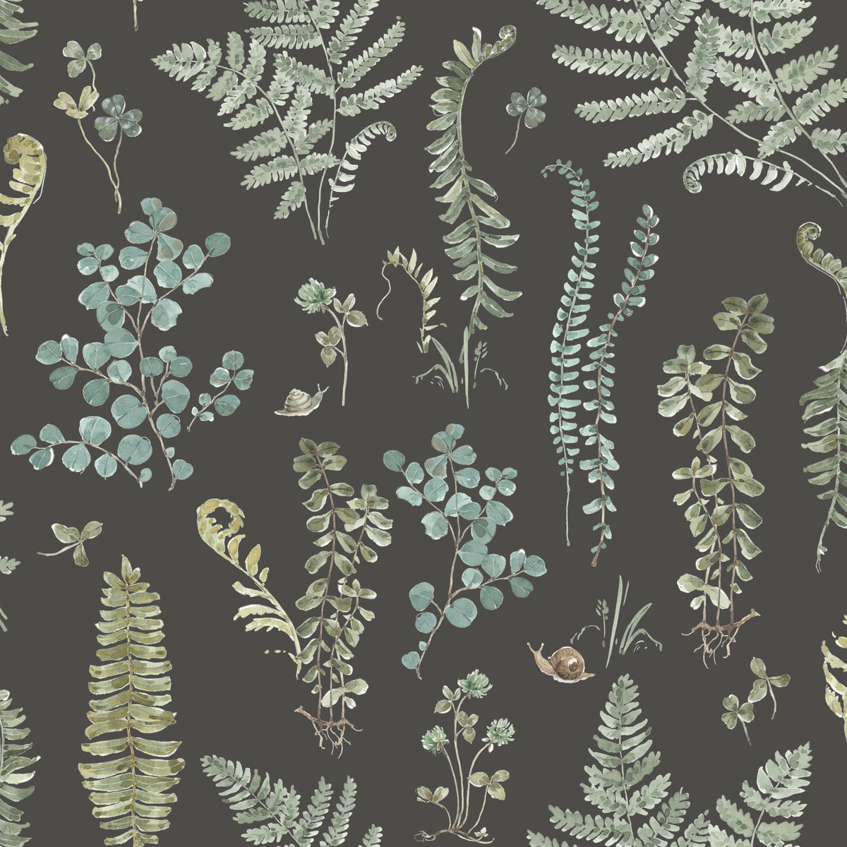 Fern Study Green Peel & Stick Wallpaper, by York Wall, 18'10.8" length x 1'6" width x 0.02" depth