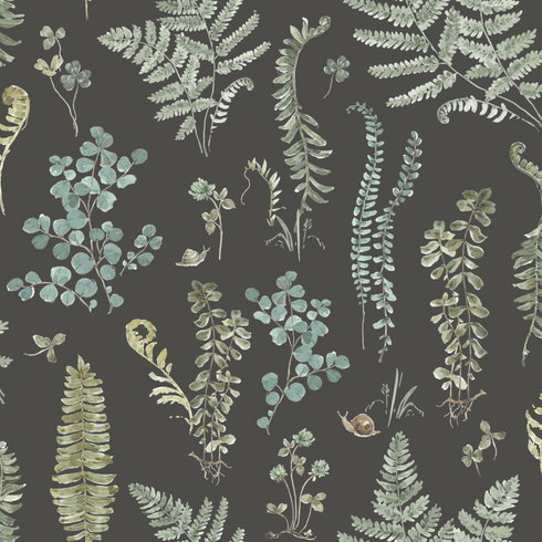 Fern Study Green Peel & Stick Wallpaper