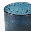 Caspian I Tall Blue Glass Antiqued Brass Bottom Vase thumbnail 3
