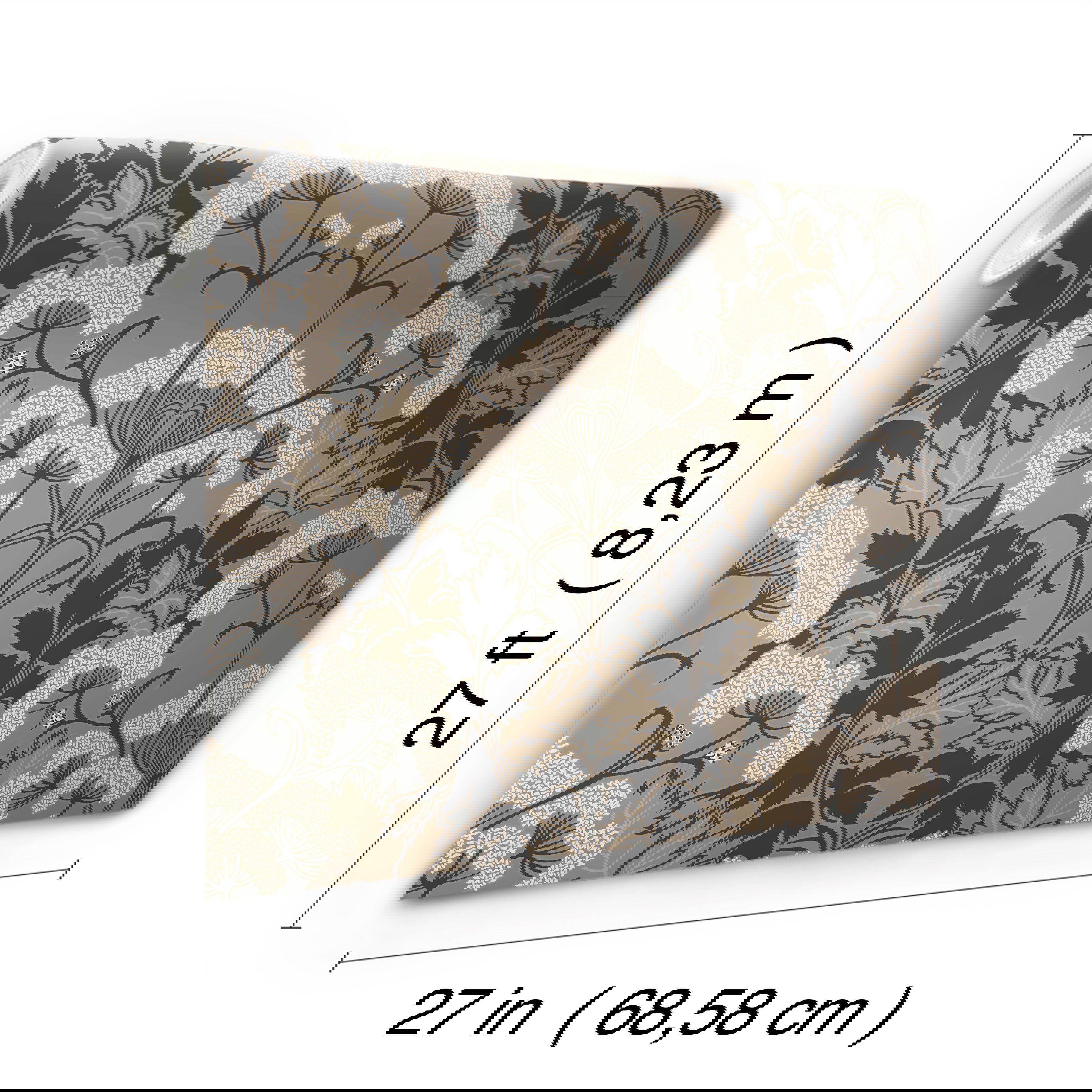 Yarrow Nouveau Charcoal & Gold Wallpaper large image 