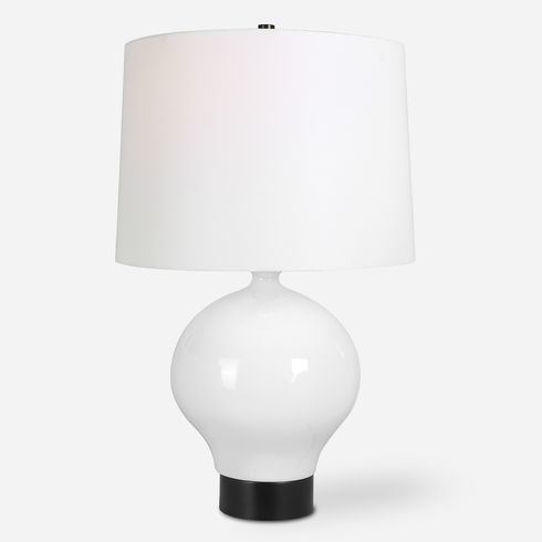 Collar Gloss White Table Lamp