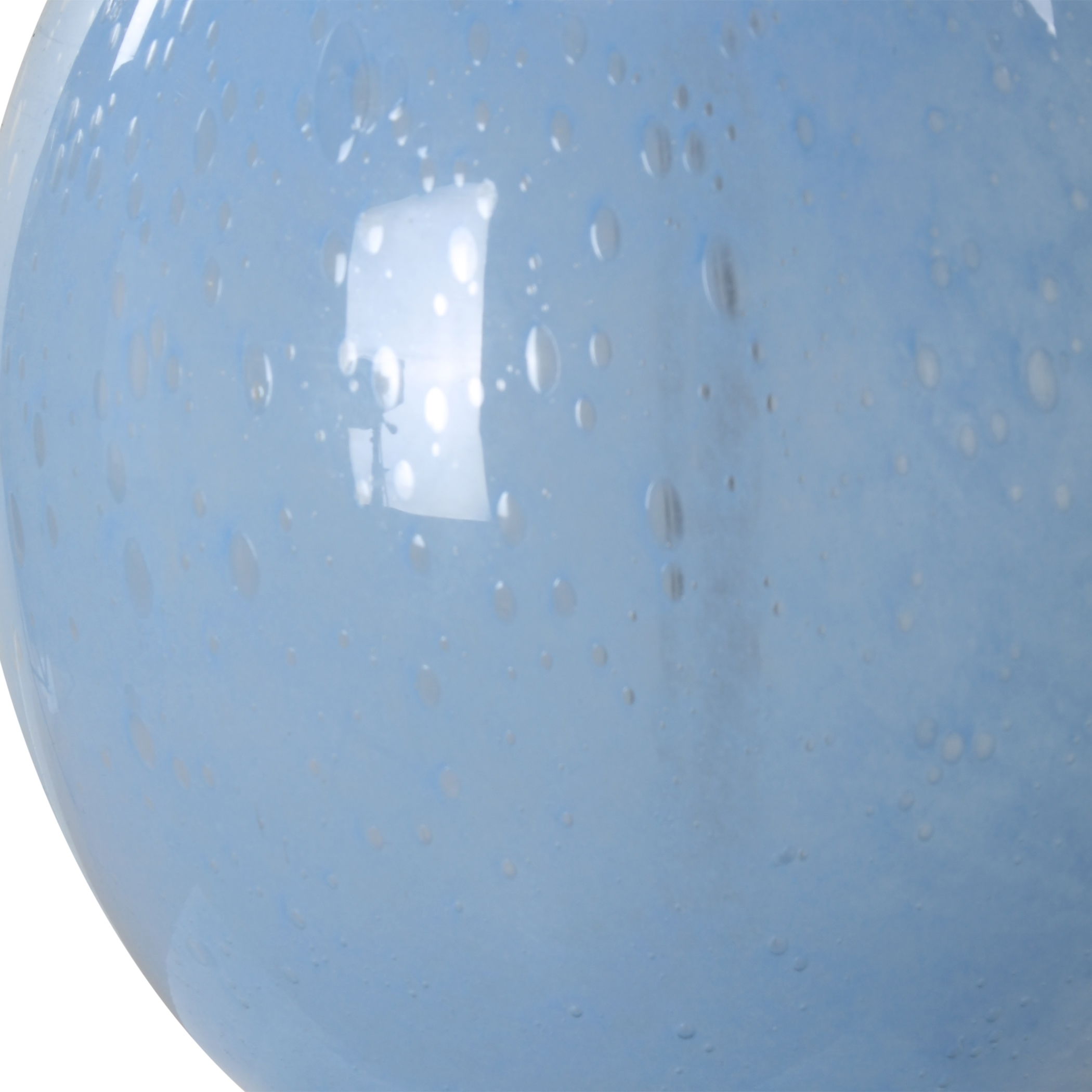 Clear Sky Blue Glass Table Lamp large image 