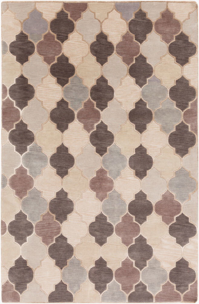 Mugal Handmade Rug, by Surya, 1'6" length x 1'6" width