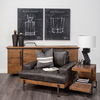 Colburne I Brown Leather Body Wood/Iron Frame Club Chair thumbnail 1