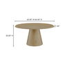 Tutto Dining Table Natural, by Moe's Home, 60" width x 30" height x 60" depth thumbnail 8