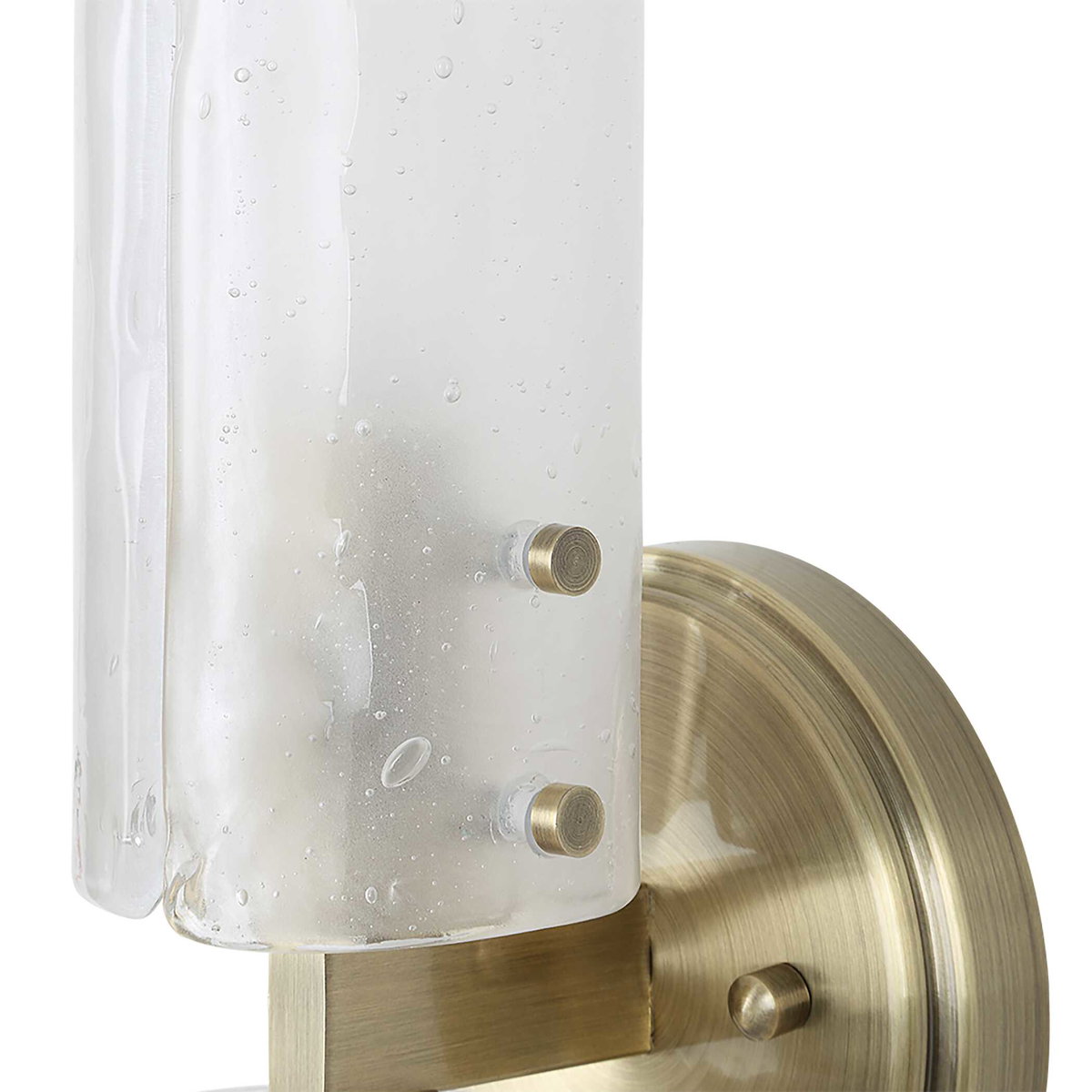 Mistie 2 Light Glass Sconce, Ceiling Light by Uttermost, 5.12" width x 17" height x 5.25" depth View 6