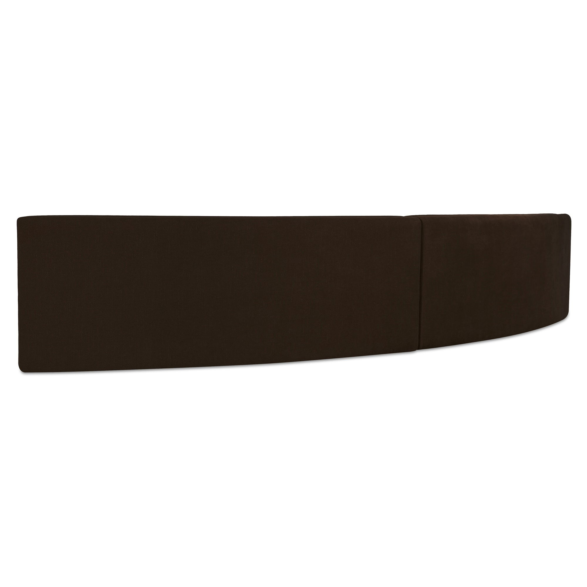 Naomi 2 Piece Concave Modular Sectional Dark Brown, Sectional Sofa by Moe's Home, 161.4" width x 28.3" height x 39" depth View 2