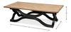 Wavy Coffee Table, Antique Black, by Sarreid, 59" length x 31" width x 18" height thumbnail 26