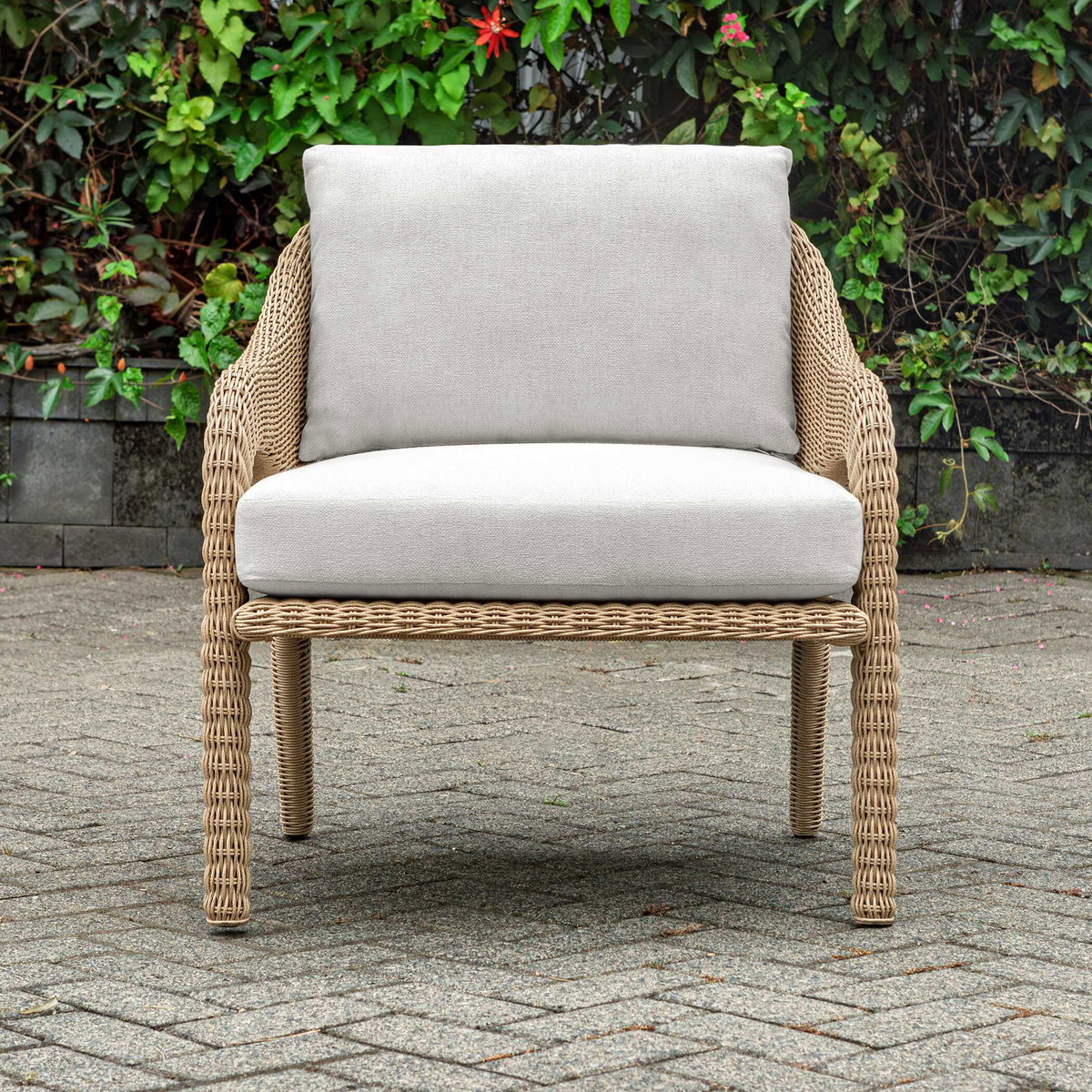 Kavali Outdoor Wicker Lounge Chair, Outdoor Chair by Uttermost, 2'4.5" width x 2'10.7" height x 2'6" depth View 3