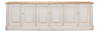Antique Whitewash Sideboard  6 Door, by Sarreid, 1'8" length x 9'11" width x 3' height thumbnail 2