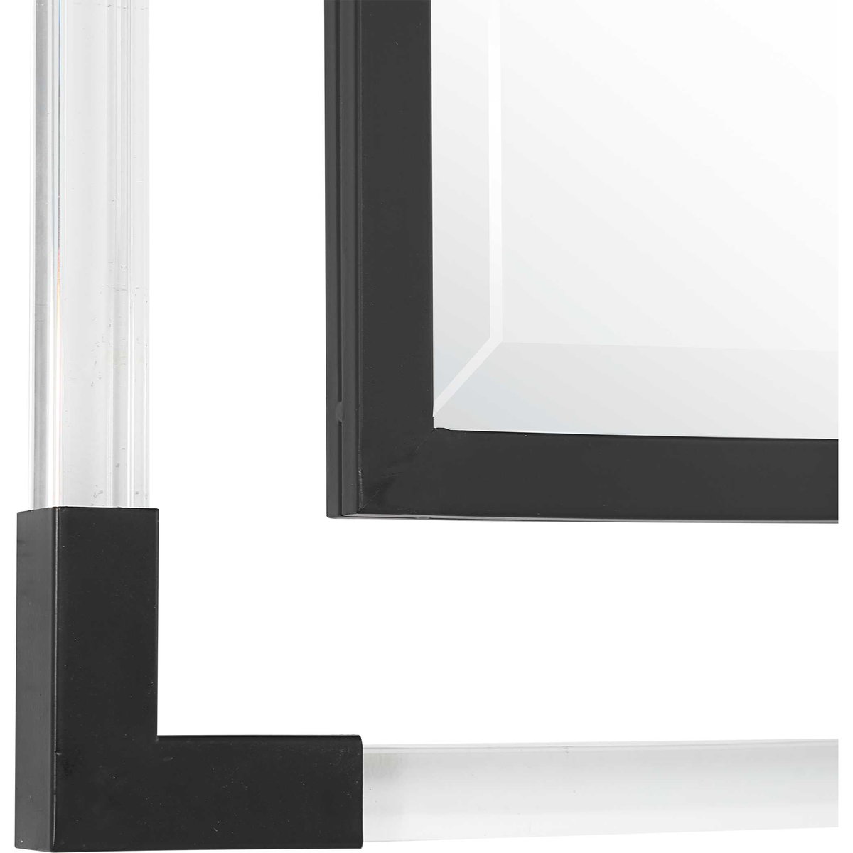 Balkan Black Iron Mirror, by Uttermost, 27.5" width x 37.5" height x 1.12" depth View 5