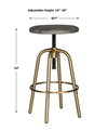 Revolve Brass Counter Stool, Counter & Bar Stool by Uttermost, 17" width x 24" height x 17" depth thumbnail 3