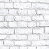 White Brick White Peel & Stick Wallpaper, by York Wall, 16'6" length x 1'8.5" width x 0.02" depth thumbnail