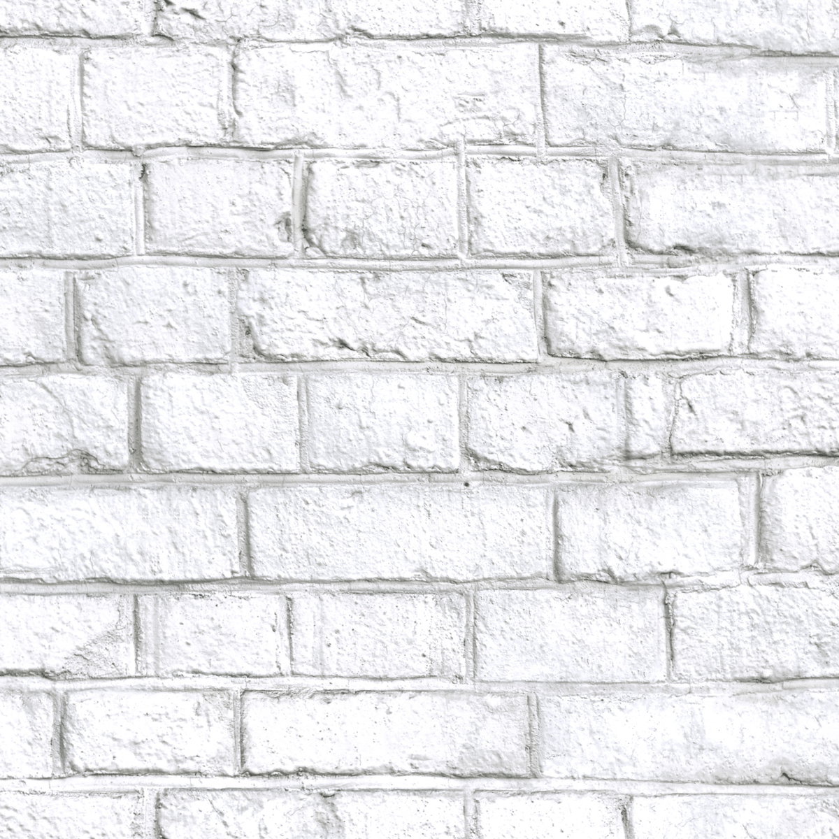 White Brick White Peel & Stick Wallpaper, by York Wall, 16'6" length x 1'8.5" width x 0.02" depth