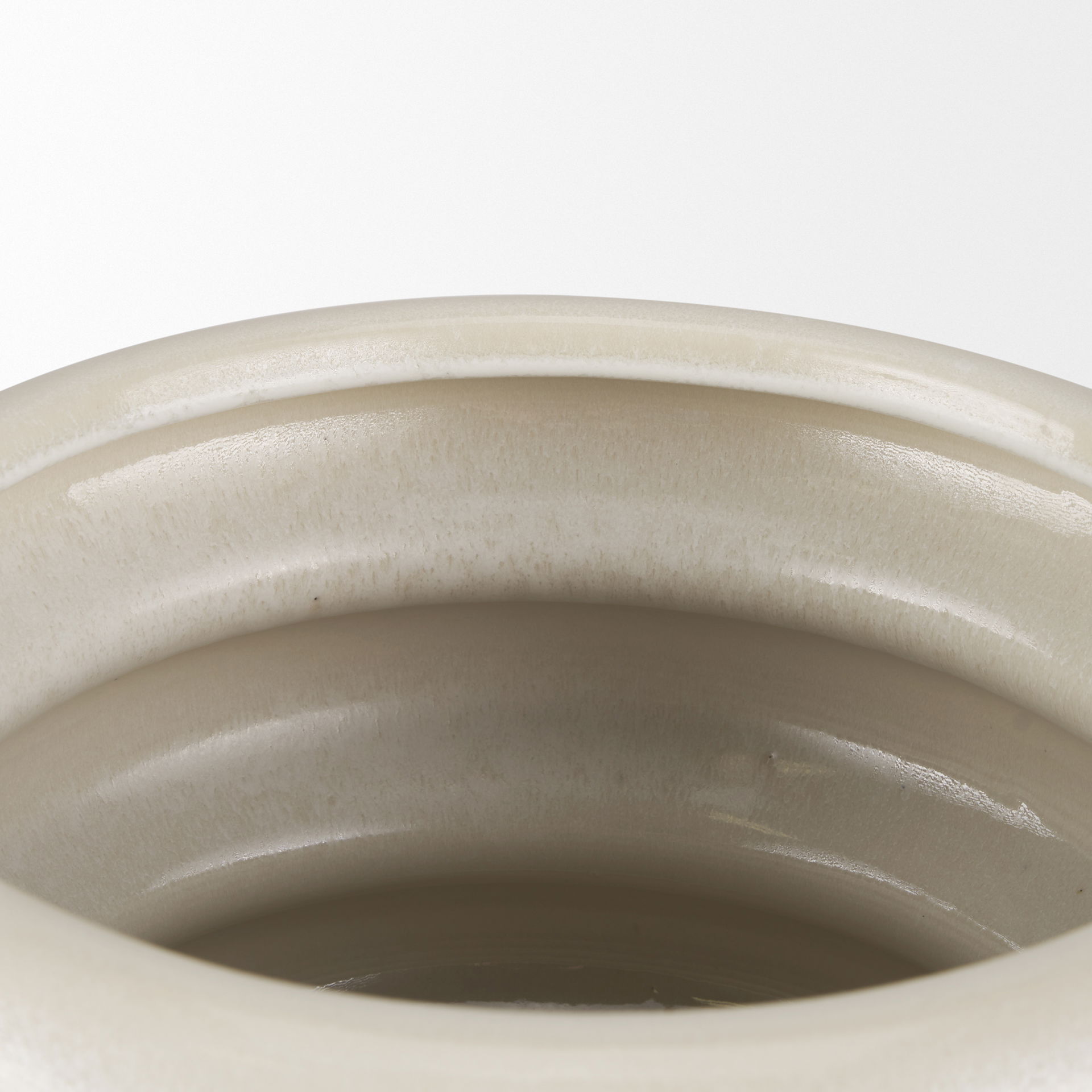 Twyla Short Cream Glazed Floor Vase large image 