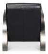 Carlisle Armchair  Leather Onyx Black, by Sarreid, 3'1" length x 2'5" width x 2'6" height thumbnail 10