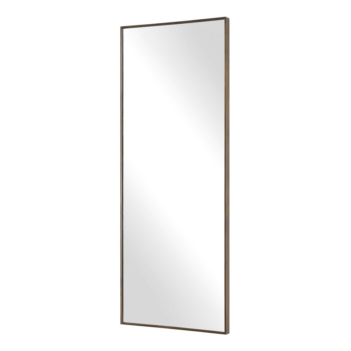 Patterson Bronze Dressing Mirror, Floor Mirror by Uttermost, 28" width x 72" height x 2" depth View 5