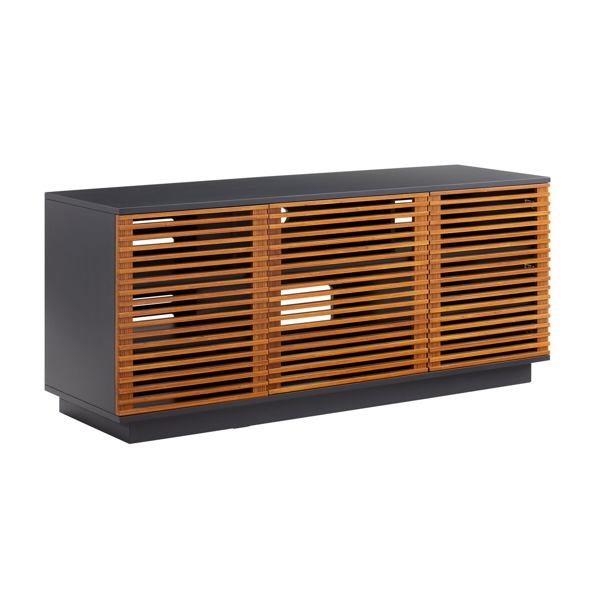 64' Rowan Media Center, Amber, Media Console by Greenington, 64.5" length x 20" width x 27.75" height View 1