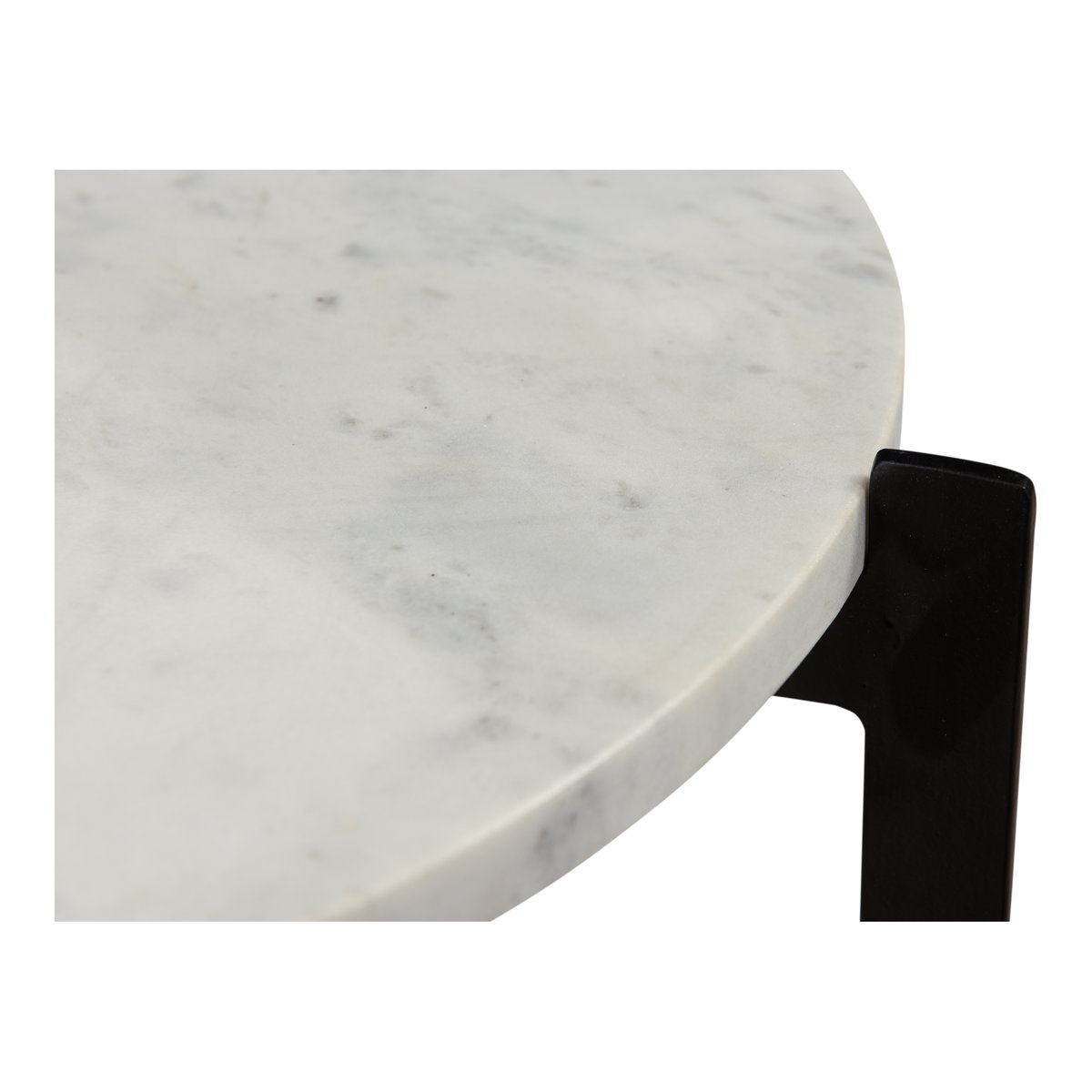 Melanie Accent Table White, Side & End Table by Moe's Home, 18" width x 24" height x 18" depth View 4