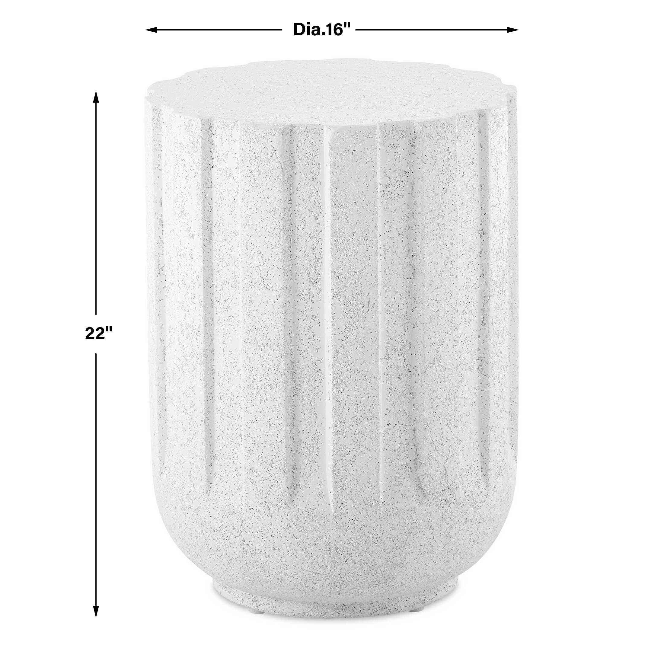 Jane Outdoor Accent Table, Furniture by Uttermost, 16" width x 22" height x 16" depth View 3