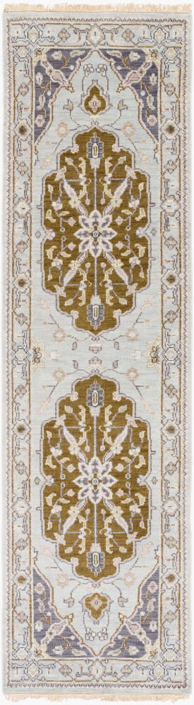Zeus Handmade Rug, by Surya, 8' length x 2'6" width
