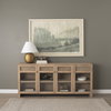 Sadiyah Antiqued Gold Brushed Metal with Cream Shade Table Lamp, by Mercana, 19.5" length x 19.5" width x 24" height thumbnail 2