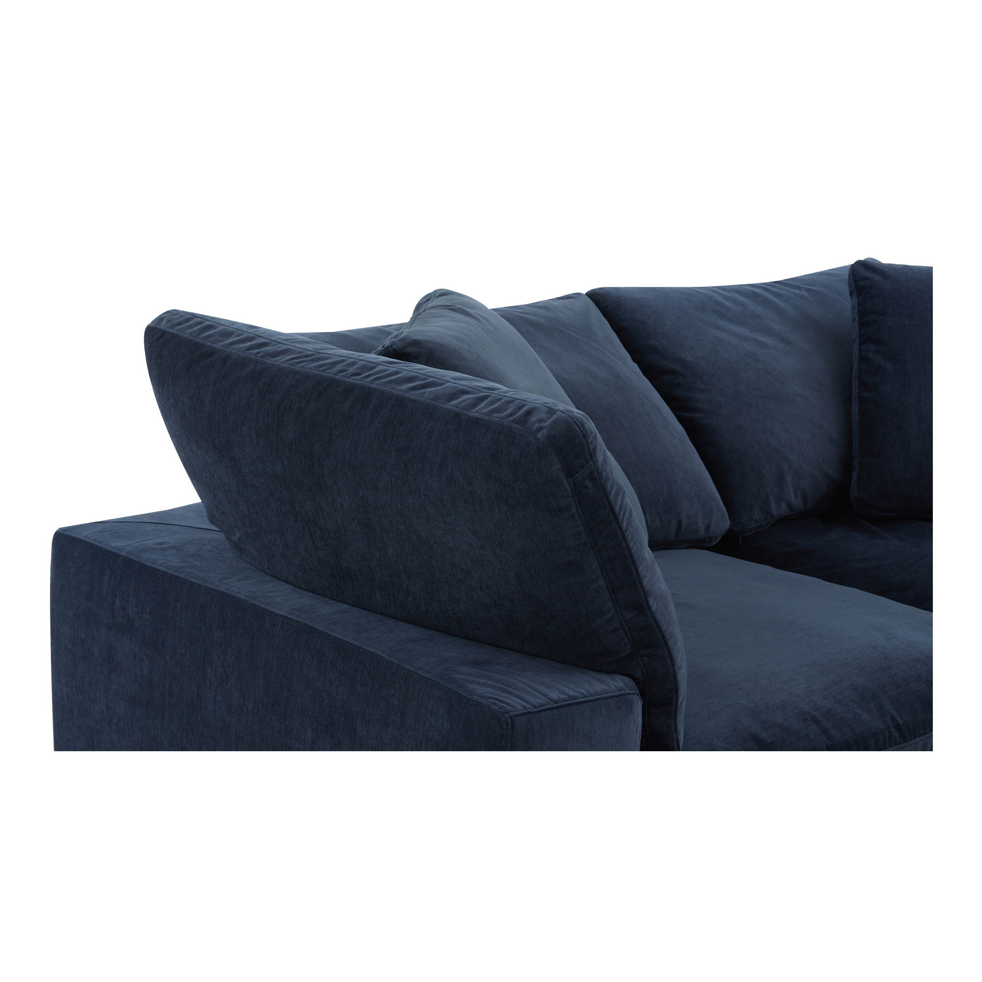 Clay Lounge Modular Sectional, Sectional Sofa by Moe's Home, 133.5" width x 32" height x 89" depth View 6