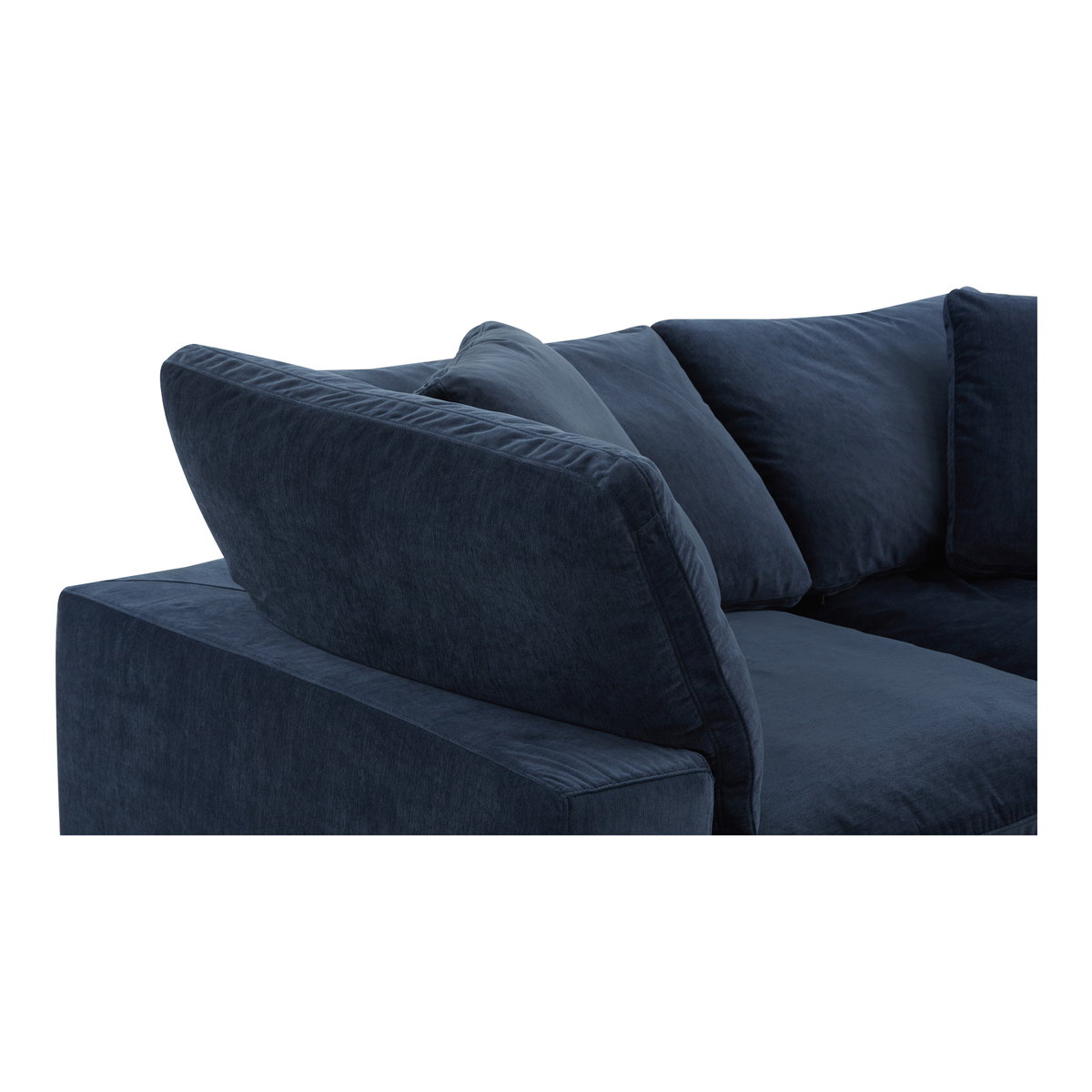 Clay Lounge Modular Sectional, Sectional Sofa by Moe's Home, 133.5" width x 32" height x 89" depth View 6