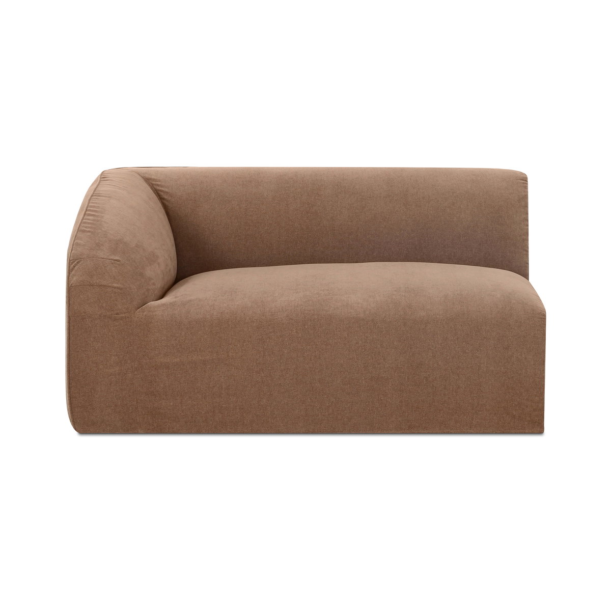Isla Left Arm Facing Chair Mocha, Sectional Sofa by Moe's Home, 59.8" width x 29.9" height x 41.7" depth View 1