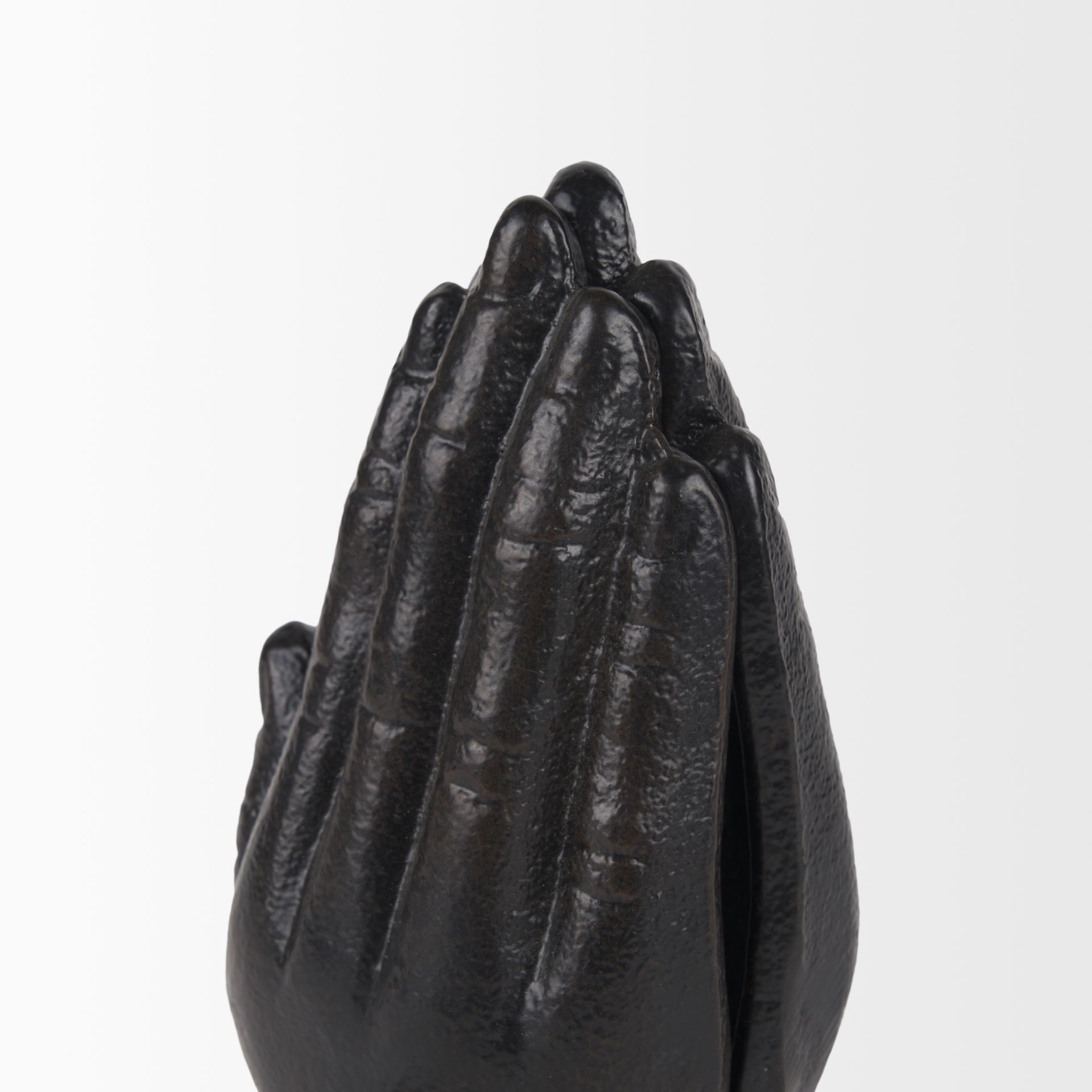 Praying Hands Bronze Cast Iron Book Ends, Bookend by Mercana, 5.91" length x 4.65" width x 7.17" height View 8