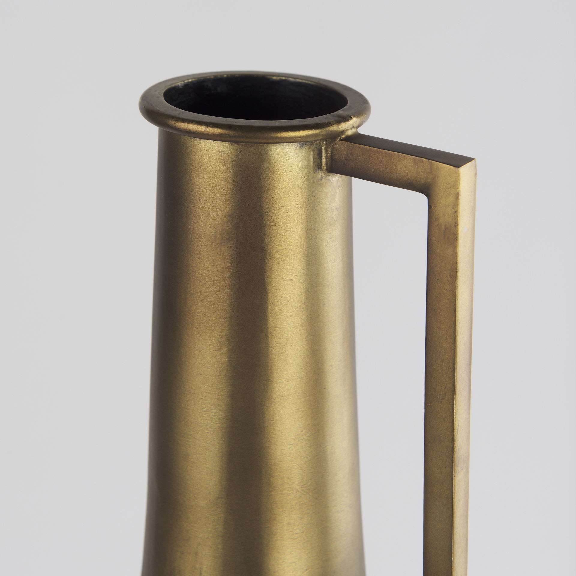 Aubrey  Large 24.0H Gold Iron Jug Vase, Decorative Jar by Mercana, 5.5" length x 5.5" width x 24" height View 9